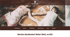 Desktop Screenshot of martens-backbedarf.de