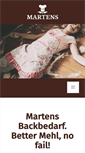 Mobile Screenshot of martens-backbedarf.de