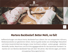 Tablet Screenshot of martens-backbedarf.de
